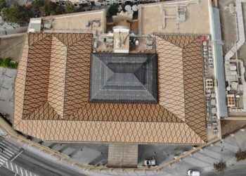 La cubierta del histórico edificio a vista de dron / FOTO: Ayto.