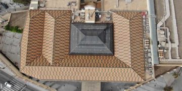 La cubierta del histórico edificio a vista de dron / FOTO: Ayto.