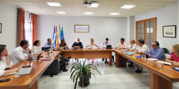 Un momento de la reunión de trabajo del Ejecutivo jerezano / FOTO: Ayto.