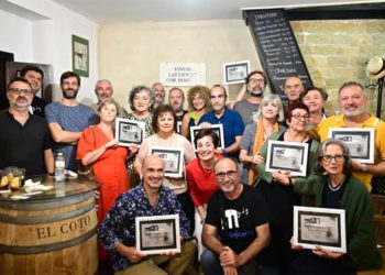 Foto de familia con los premiados / FOTO: Eulogio García