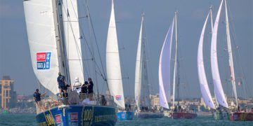 La salida desde el puerto de Portsmouth / FOTO: clipperroundtheworld.com