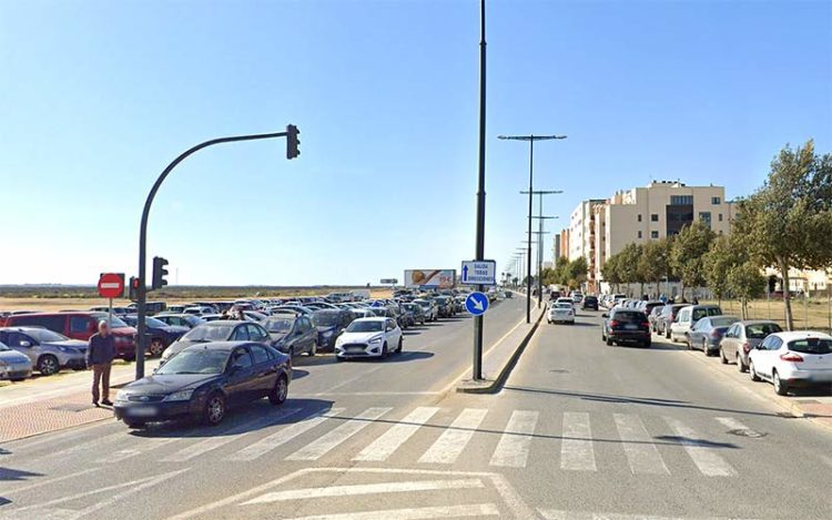 Tramo de Ronda del Estero una jornada normal sin mercadillo