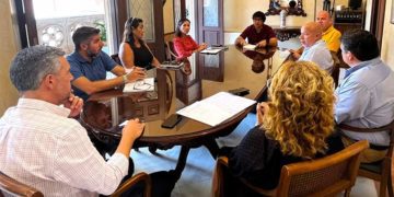 Un momento de la Junta de Portavoces con presencia del comité / FOTO: Ayto.