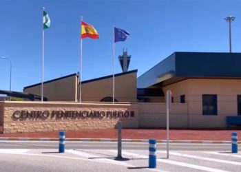 En la entrada del centro penitenciario portuense