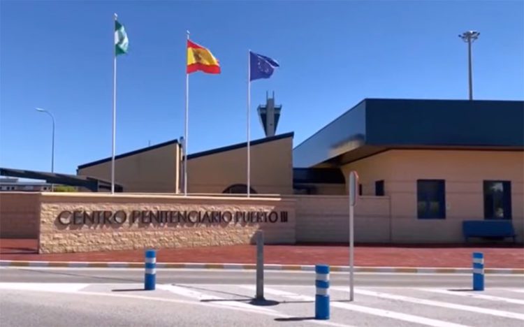 En la entrada del centro penitenciario portuense