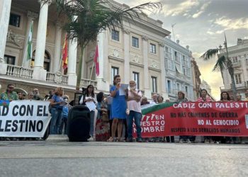 Un momento de la concentración / FOTO: Apdha