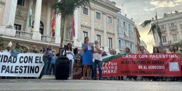 Un momento de la concentración / FOTO: Apdha