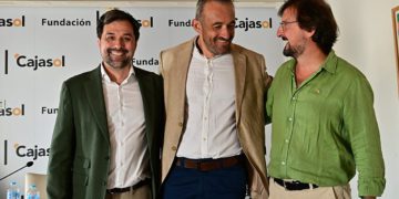 Rosety y Garrido, presentes en la lectura de los ‘elegidos’ junto al presidente de la asociación / FOTO: Eulogio García
