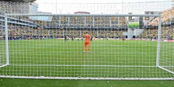 Vista del estadio municipal desde la portería de fondo sur / FOTO: Eulogio García