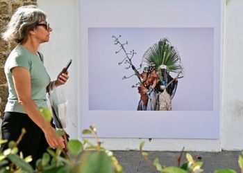 Uno de los paneles de la muestra temporal / FOTO: Eulogio García