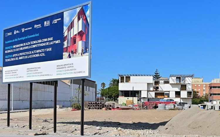 Estructura del edificio en construcción donde ha ocurrido el fatal accidente / FOTO: Eulogio García