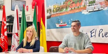 Ojeda y González en un reciente encuentro con militantes / FOTO: PSOE