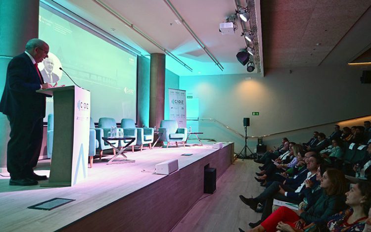 Sánchez Rojas interviniendo en el acto de presentación / FOTO: Eulogio García