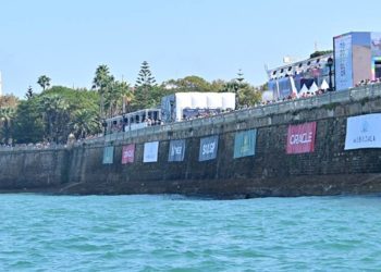 Parte de la Alameda y de Santa Barbará cada año con más instalaciones exclusivas / FOTO: Eulogio García