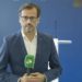 Velasco cubriendo la noche electoral del 28-M en la sede del PP / FOTO: Onda Cádiz