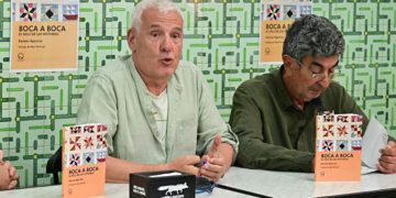 Presentando el libro meses atrás en la capital / FOTO: Eulogio García