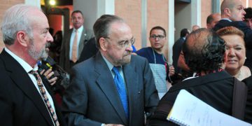 Burgos, junto a Antonio Martín, en una imagen de archivo / FOTO: Eulogio García