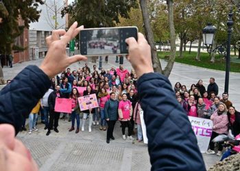 La última concentración de PTIS en la plaza de España / FOTO: Eulogio García