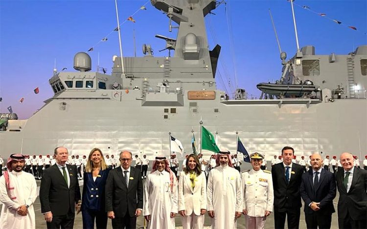 Un momento de la ceremonia celebrada en la base naval Rey Faisal / FOTO: Navantia