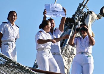 Estampa del regreso de Elcano el pasado julio / FOTO: Eulogio García