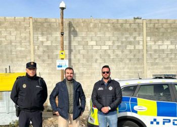 Posando bajo la cámara colocada en El Palomar / FOTO: Ayto.