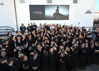 Celebrando el aniversario de la artista junto a su centro cultural / FOTO: Ayto.