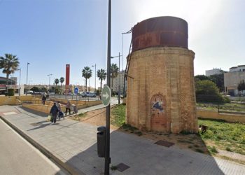 Estampa del histórico depósito de aguas