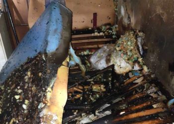 El dormitorio origen del fuego / FOTO: CBPC