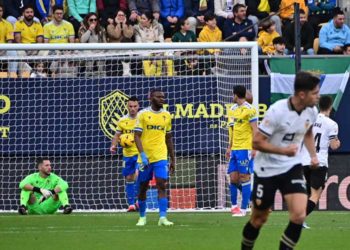 Ledesma en el suelo tras encajar uno de los goles / FOTO: Eulogio García