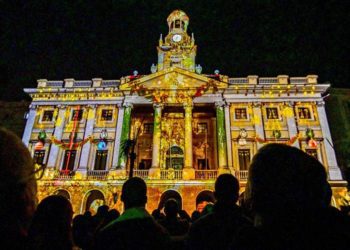 En el estreno del espectáculo audiovisual / FOTO: Eulogio García