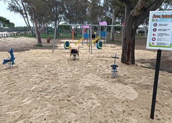 Flamante área infantil en el Río San Pedro / FOTO: Ayto.