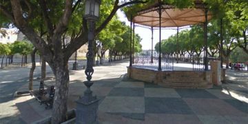 Estampa del templete de la Alameda Vieja