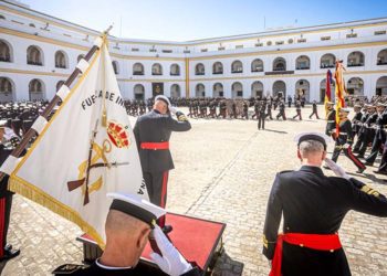 Una de las secuencias de la parada militar / FOTO: Armada