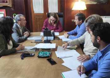 Un momento de la reunión en Alcaldía / FOTO: Ayto.