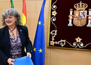 Flores en su primera comparecencia como subdelegada / FOTO: Eulogio García