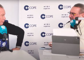 Herrera charlando en su programa con Bertín Osborne / FOTO: COPE (youtube)