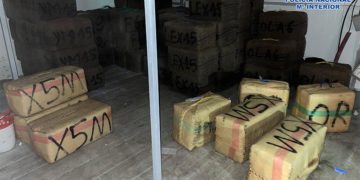 Fardos de droga incautadas en una de las operaciones / FOTO: Policía Nacional