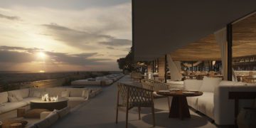 Recreación virtual de una de las zonas de hotel