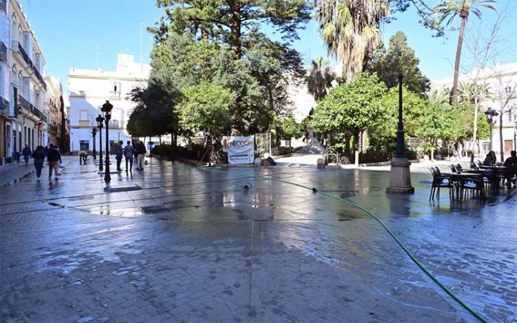 La plaza tras el grueso de los trabajos ejecutados / FOTO: Ayto.