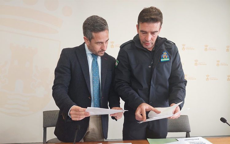 Vera y Calvente antes de la rueda de prensa / FOTO: Ayto.