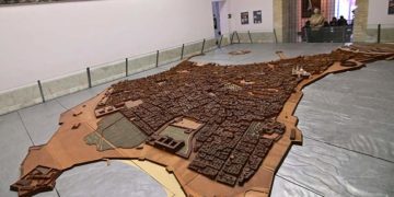La Maqueta se irá desmontando en directo para su limpieza / FOTO: Eulogio García