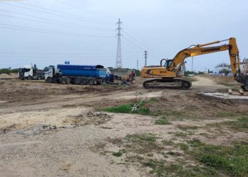 Primeros movimientos de tierra en la zona a desarrollar / FOTO: Ayto.