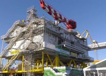 Una de las plataformas salidas años atrás del astillero puertorrealeño / FOTO: Navantia