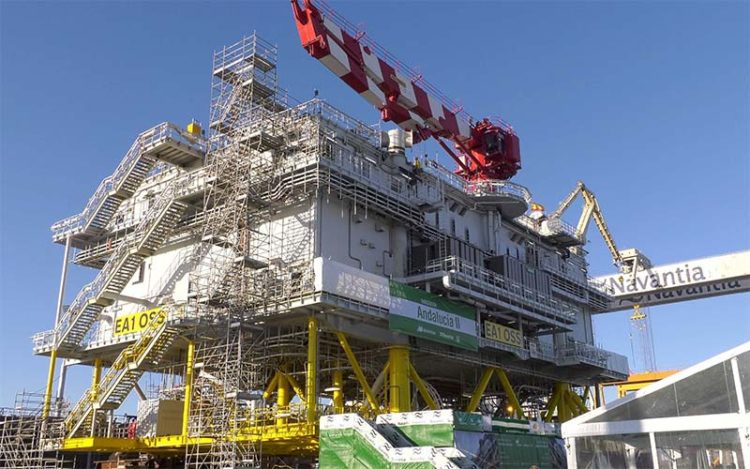 Una de las plataformas salidas años atrás del astillero puertorrealeño / FOTO: Navantia