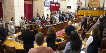 Un momento del pleno en la Cámara andaluza / FOTO: Parlamento de Andalucía