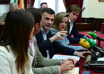 En rueda de prensa tras la última Junta de Gobierno Local / FOTO: Eulogio García