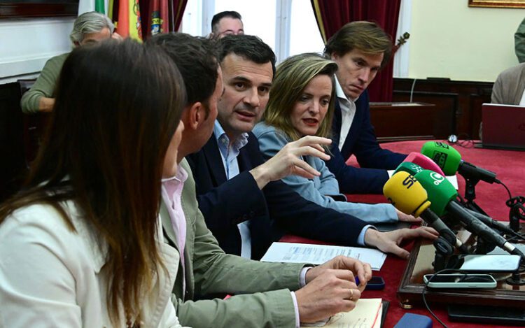 En rueda de prensa tras la última Junta de Gobierno Local / FOTO: Eulogio García