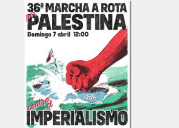 Detalle del cartel de la Marcha a Rota 2024