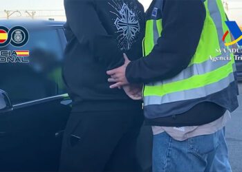 Uno de los detenidos en Chiclana / FOTO: Policía Nacional