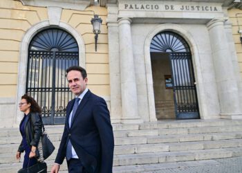 García Gallardo saliendo de la Audiencia Provincial / FOTO: Eulogio García